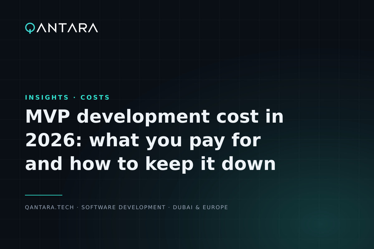 Cover image for MVP development cost in 2026: what you pay for and how to keep it down