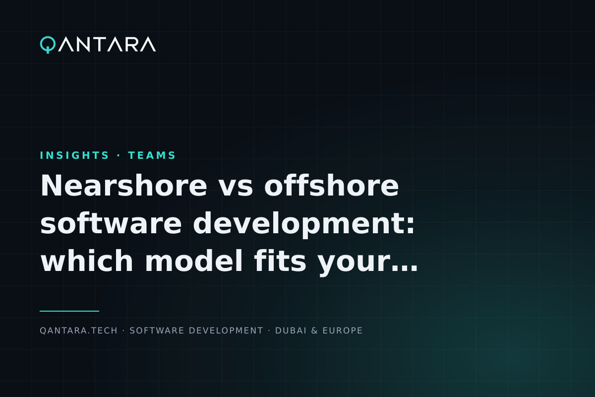 Cover image for Nearshore vs offshore software development: which model fits your project