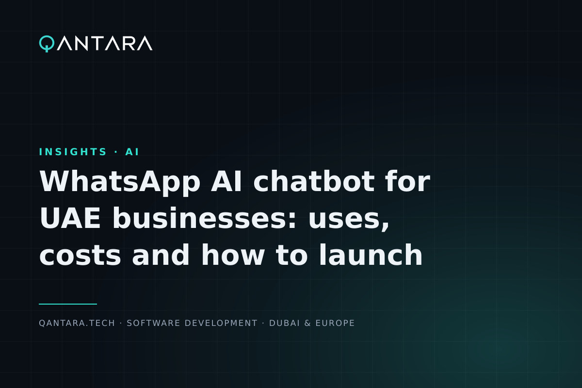 Cover image for WhatsApp AI chatbot for UAE businesses: uses, costs and how to launch